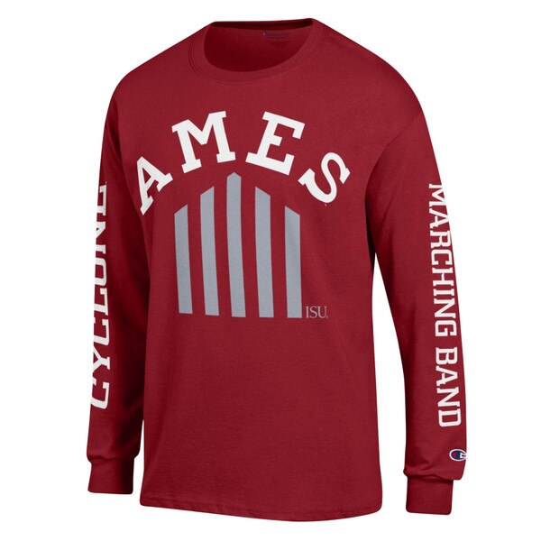 Champion® Cyclone Marching Band Cardinal Commemorative Ames Long Sleeve T-Shirt (was $39.99)